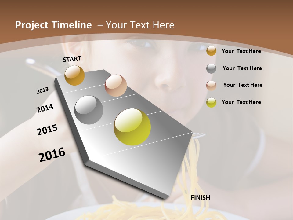 Chew Young Girl PowerPoint Template