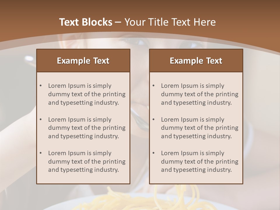 Chew Young Girl PowerPoint Template