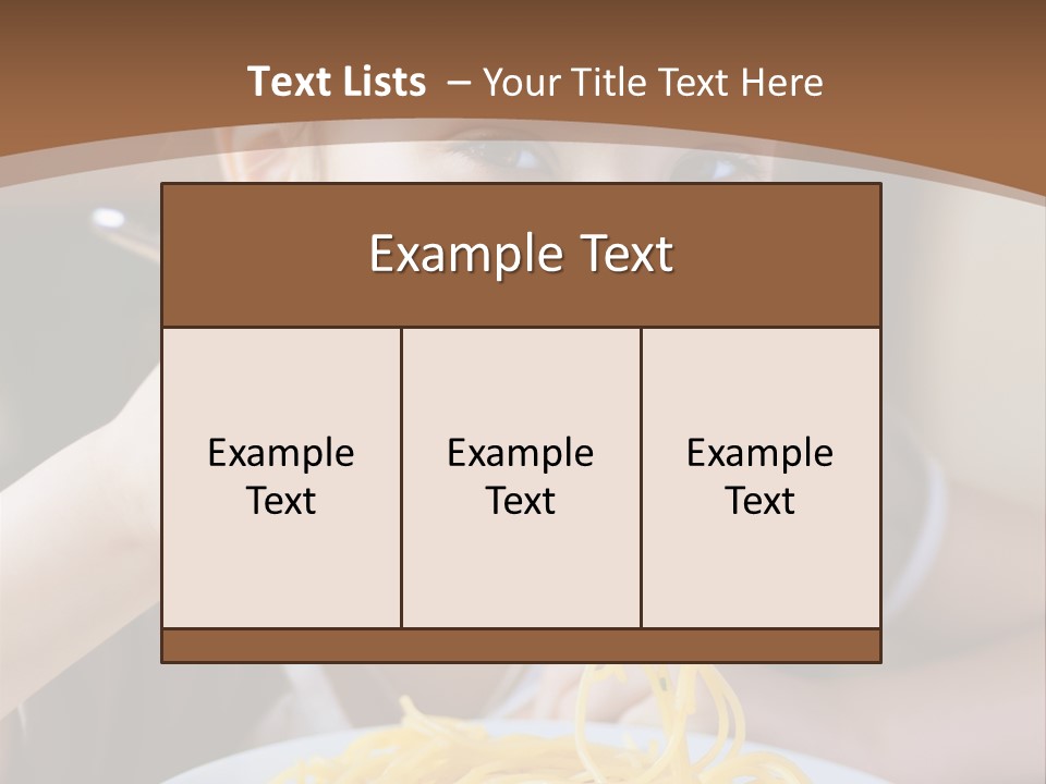 Chew Young Girl PowerPoint Template