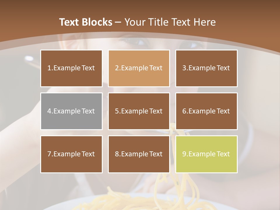 Chew Young Girl PowerPoint Template