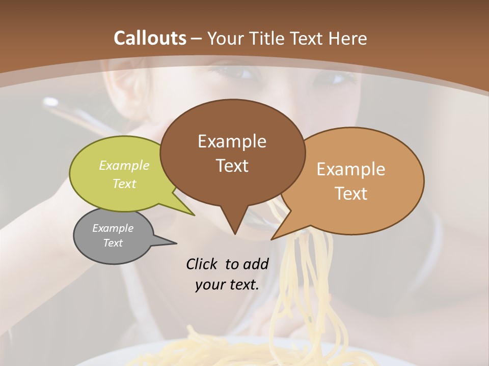 Chew Young Girl PowerPoint Template