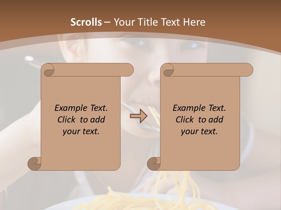 Chew Young Girl PowerPoint Template
