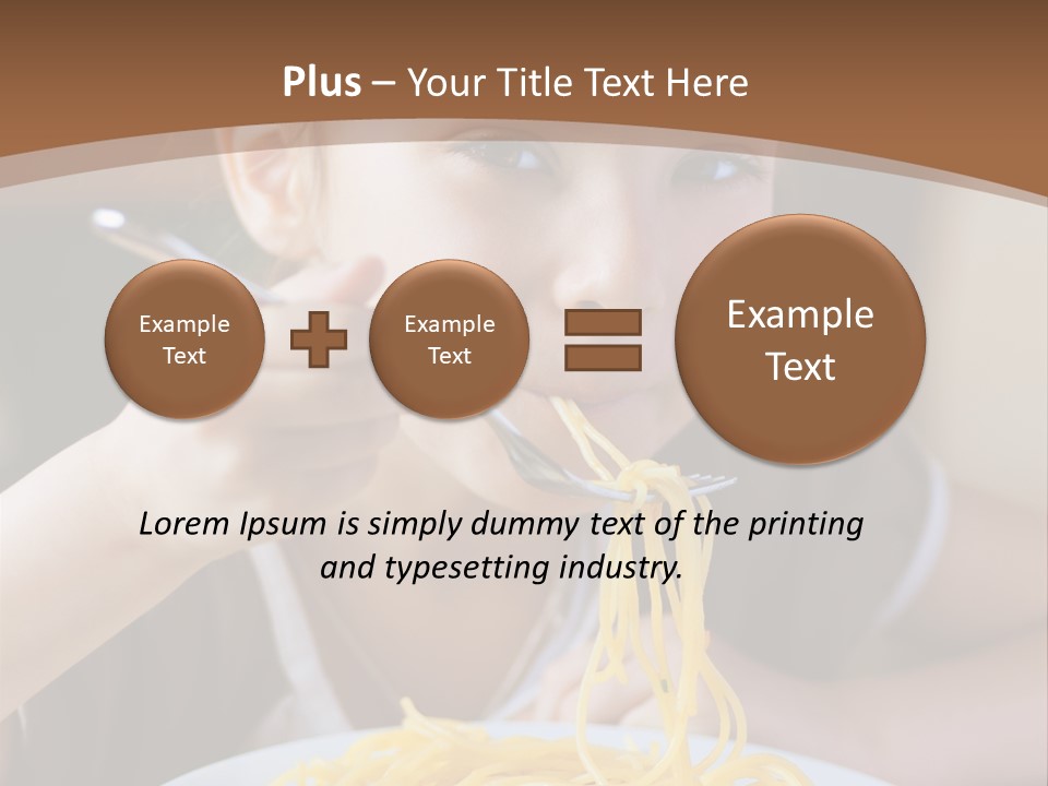 Chew Young Girl PowerPoint Template