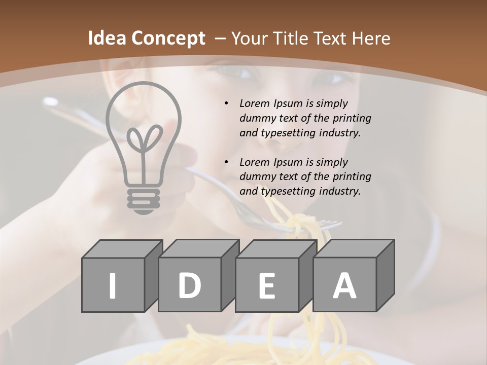 Chew Young Girl PowerPoint Template