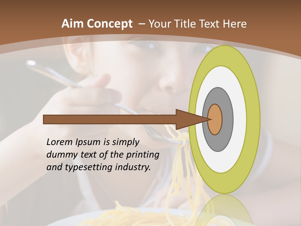 Chew Young Girl PowerPoint Template