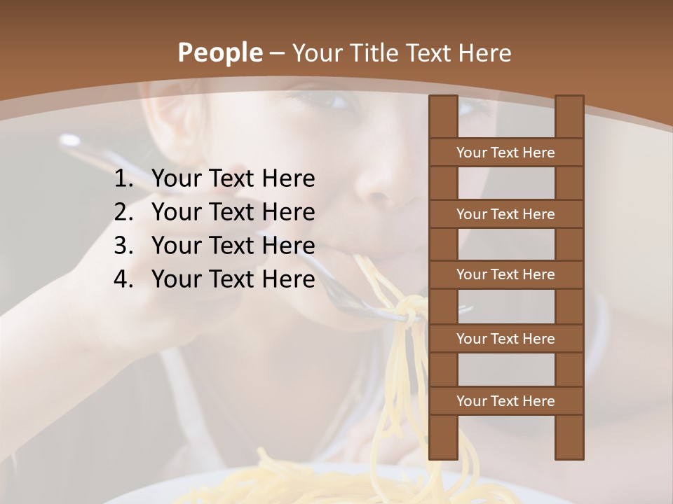 Chew Young Girl PowerPoint Template