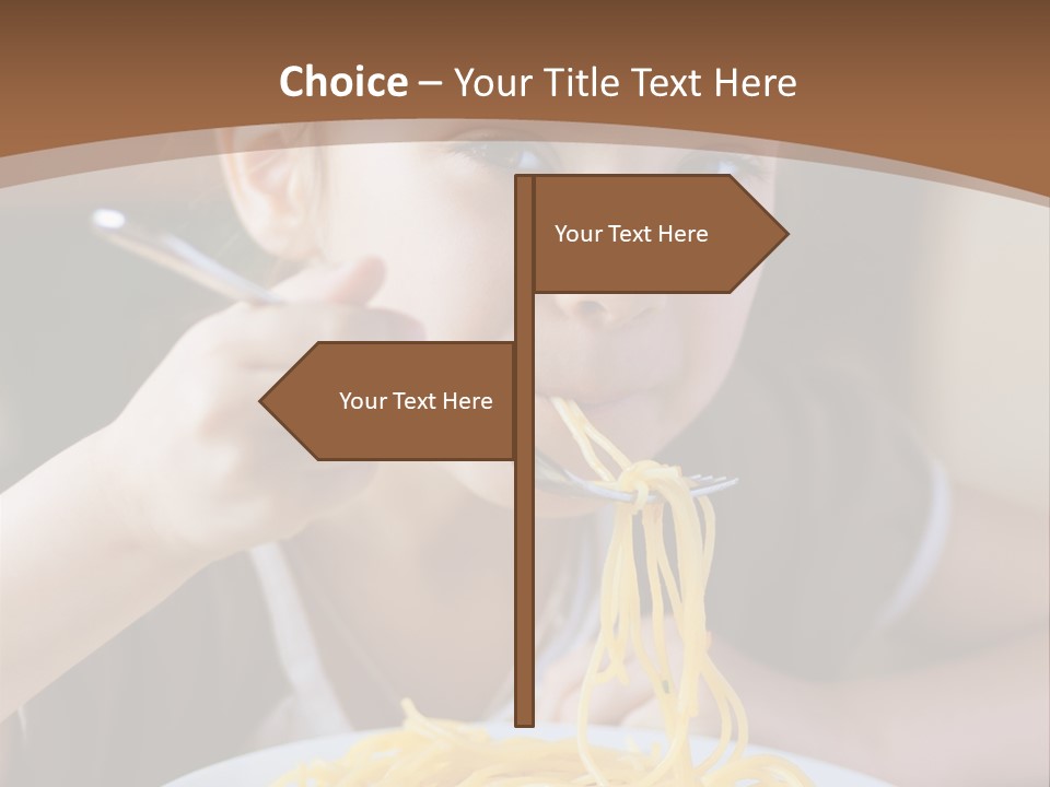 Chew Young Girl PowerPoint Template