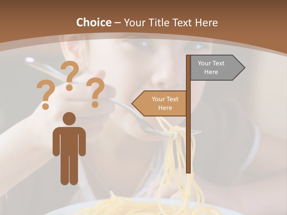 Chew Young Girl PowerPoint Template