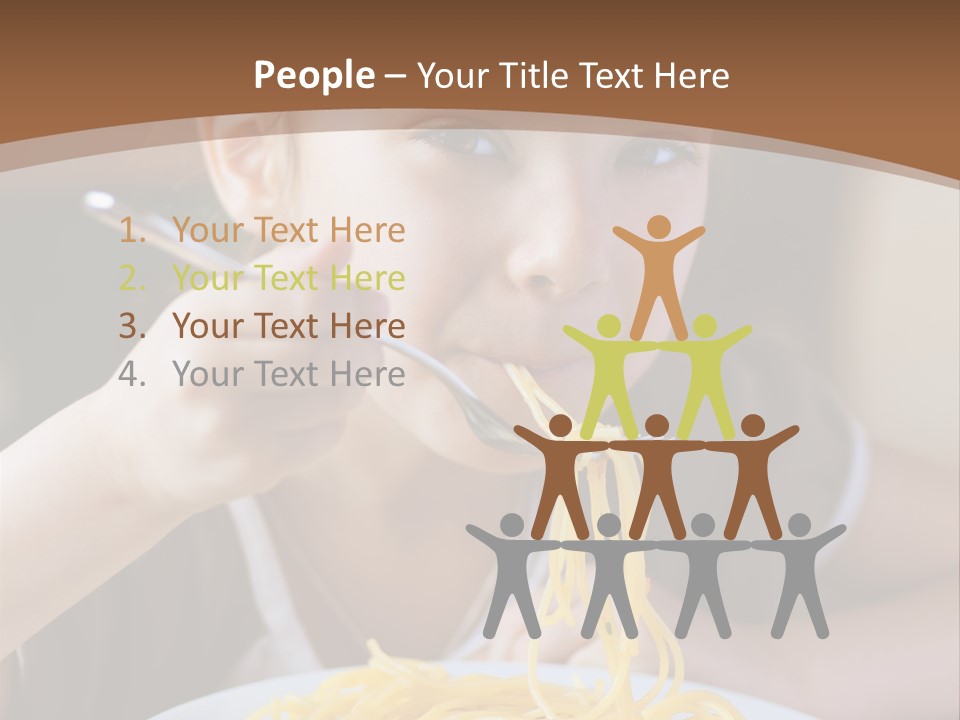 Chew Young Girl PowerPoint Template