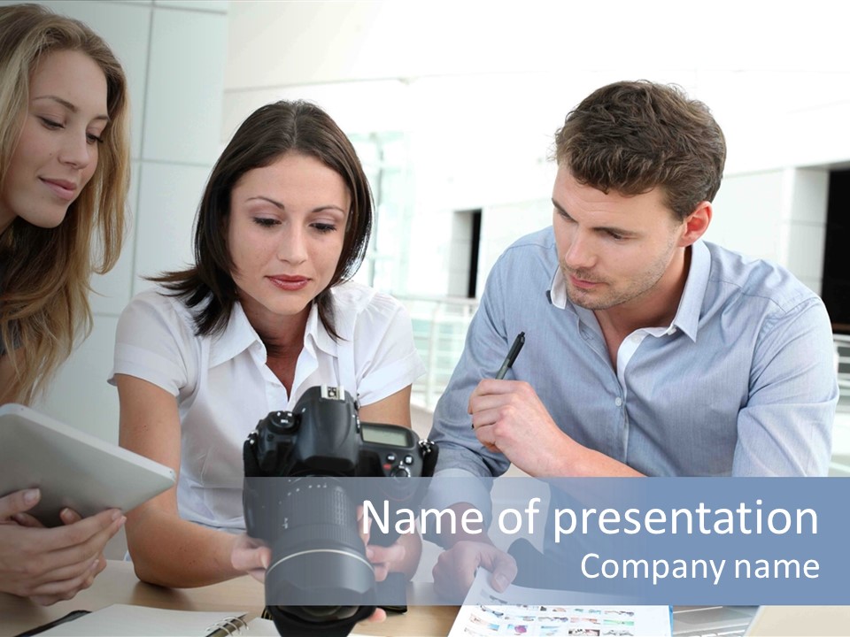 Publication Commercial Reporter PowerPoint Template