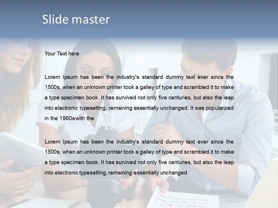 Publication Commercial Reporter PowerPoint Template