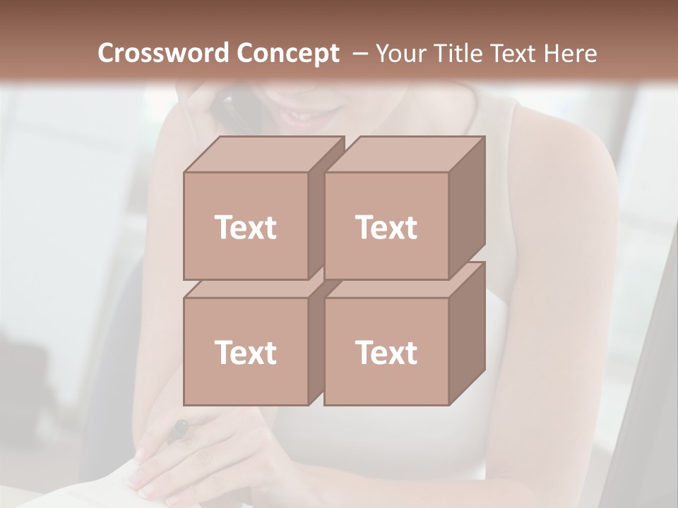 Cellphone Sitting Indoors PowerPoint Template