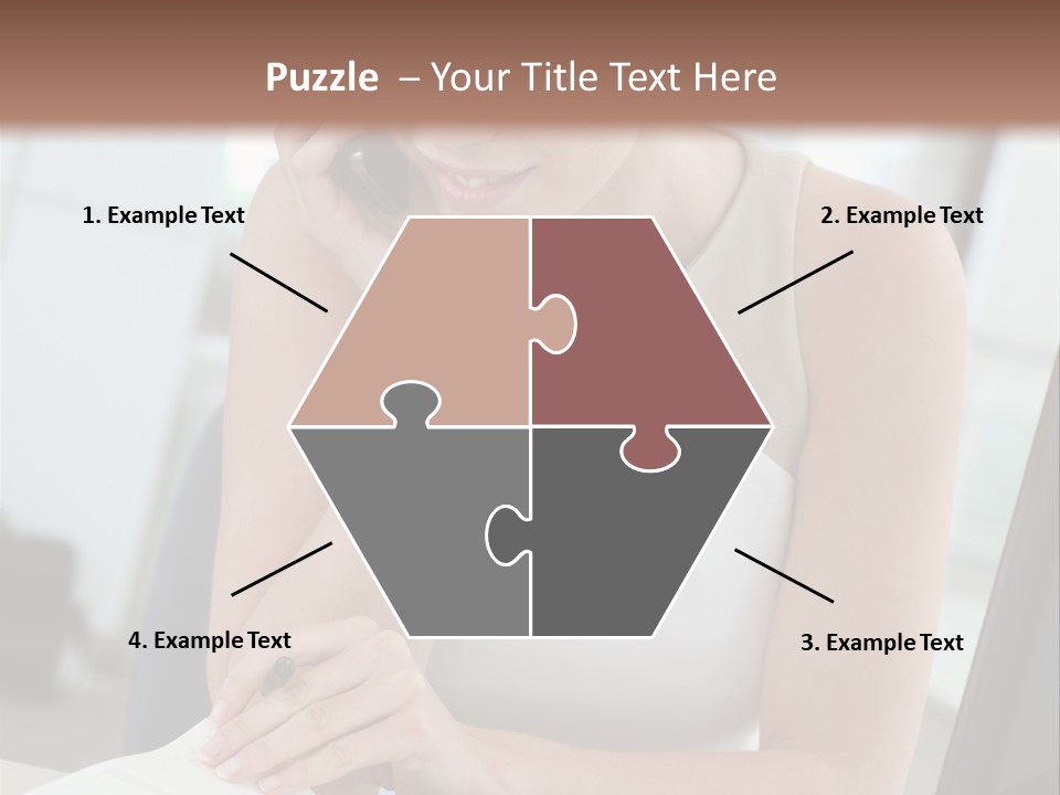 Cellphone Sitting Indoors PowerPoint Template