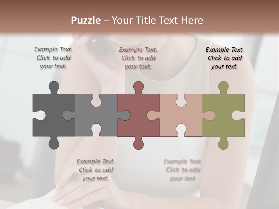 Cellphone Sitting Indoors PowerPoint Template