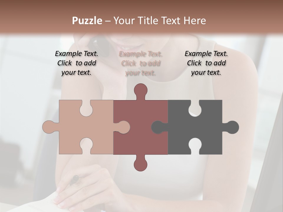 Cellphone Sitting Indoors PowerPoint Template