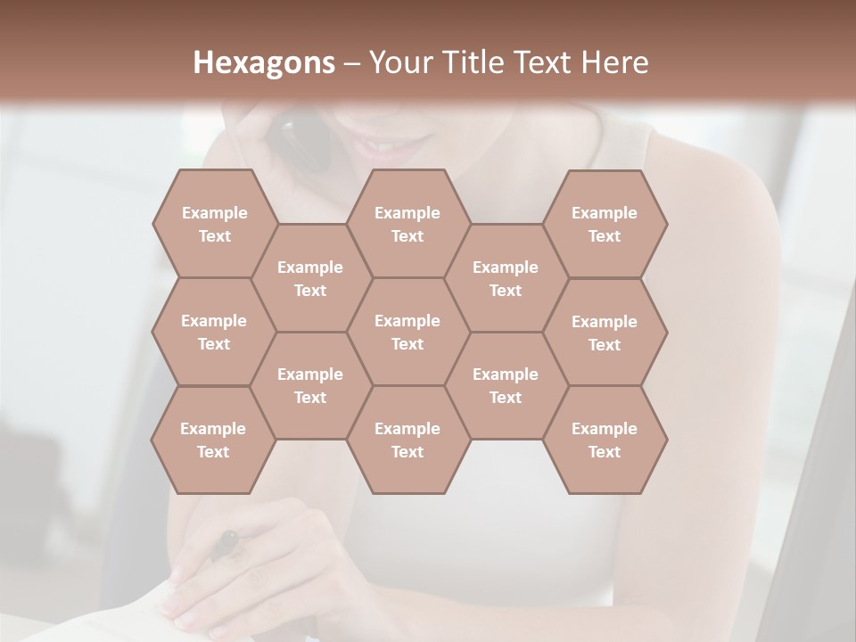 Cellphone Sitting Indoors PowerPoint Template