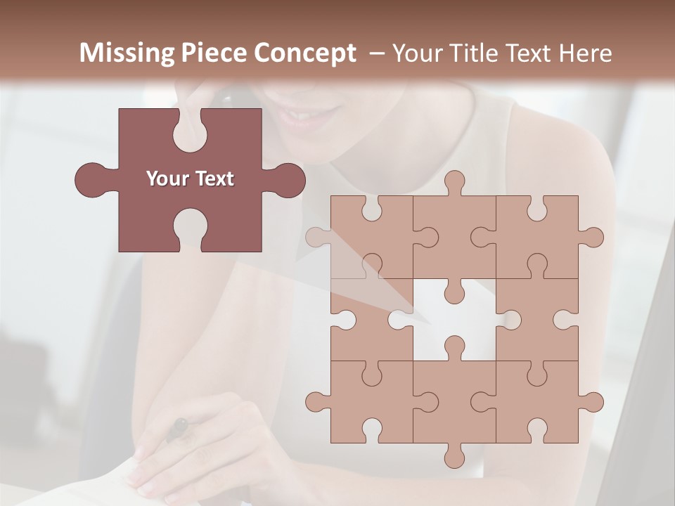 Cellphone Sitting Indoors PowerPoint Template