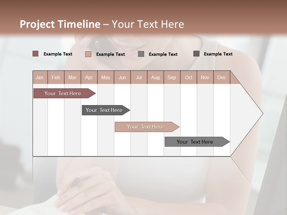 Cellphone Sitting Indoors PowerPoint Template