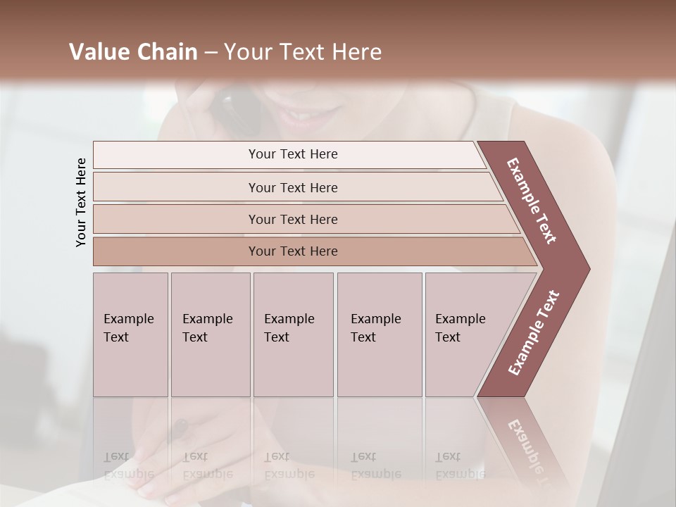 Cellphone Sitting Indoors PowerPoint Template