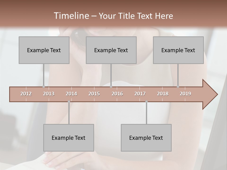 Cellphone Sitting Indoors PowerPoint Template