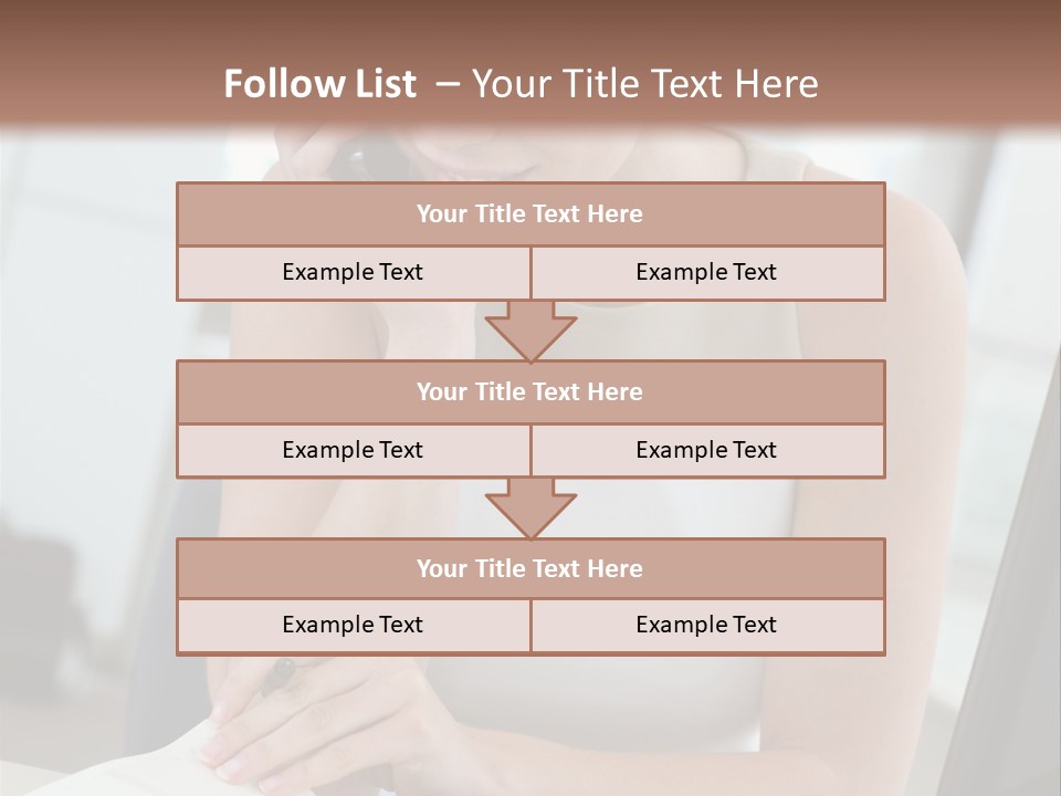 Cellphone Sitting Indoors PowerPoint Template