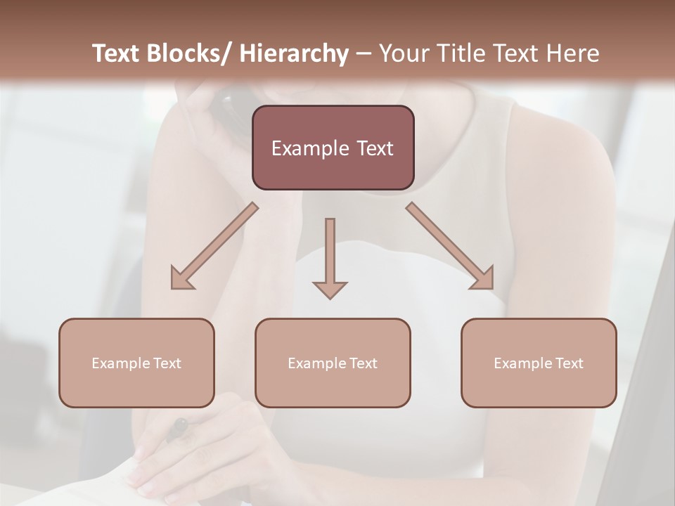 Cellphone Sitting Indoors PowerPoint Template