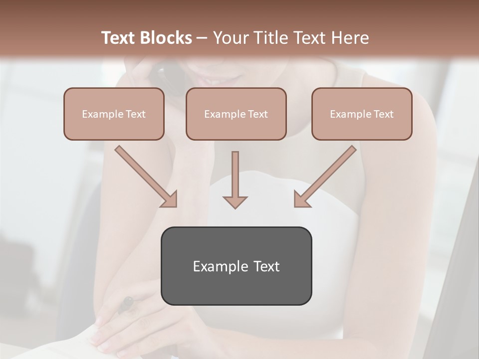 Cellphone Sitting Indoors PowerPoint Template