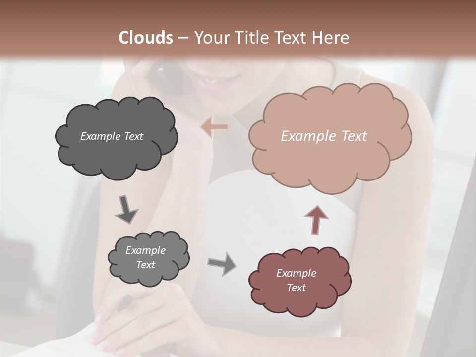 Cellphone Sitting Indoors PowerPoint Template