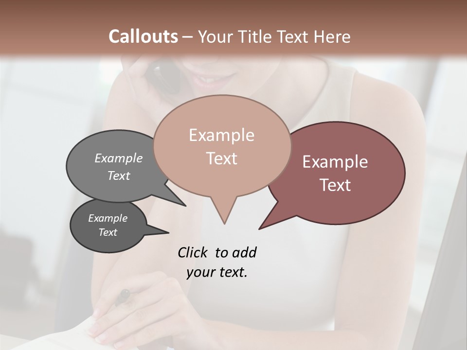 Cellphone Sitting Indoors PowerPoint Template
