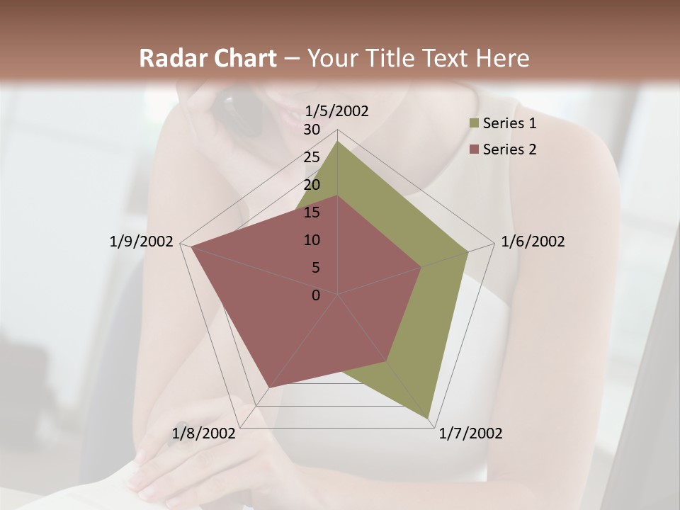 Cellphone Sitting Indoors PowerPoint Template