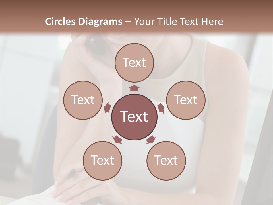 Cellphone Sitting Indoors PowerPoint Template