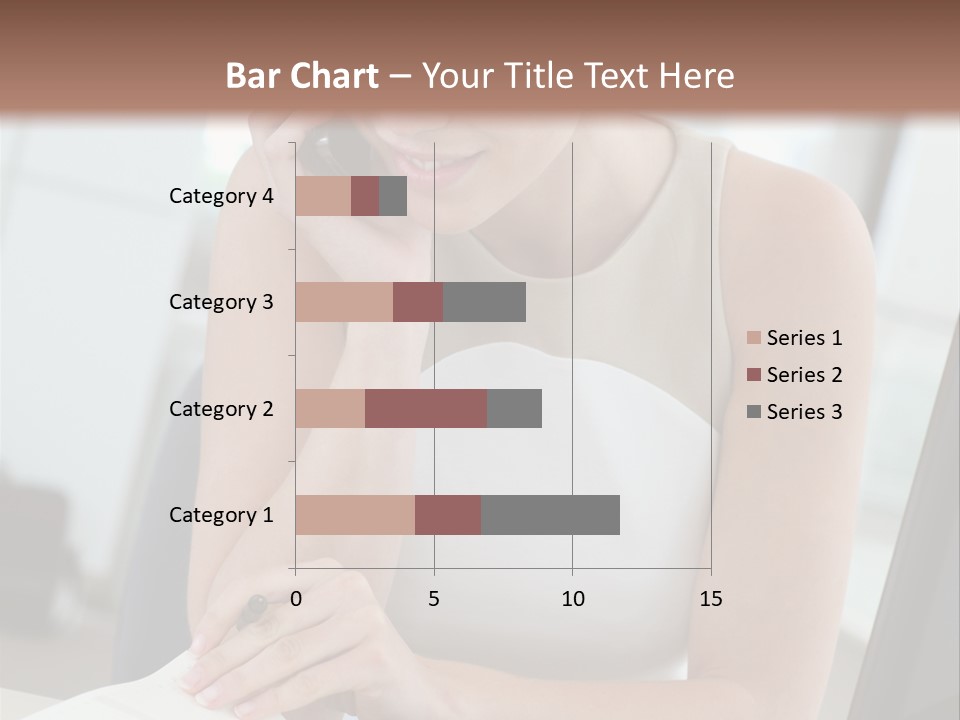 Cellphone Sitting Indoors PowerPoint Template