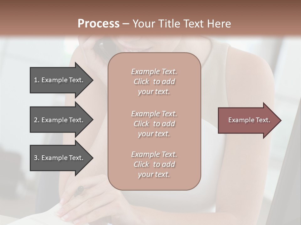 Cellphone Sitting Indoors PowerPoint Template