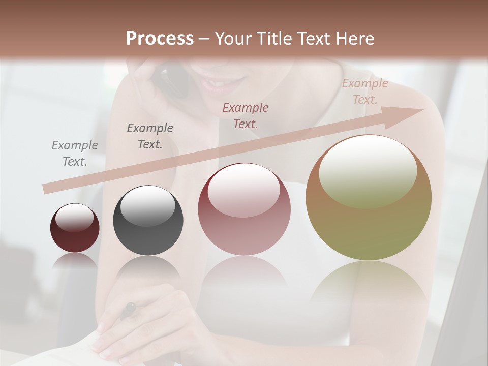 Cellphone Sitting Indoors PowerPoint Template