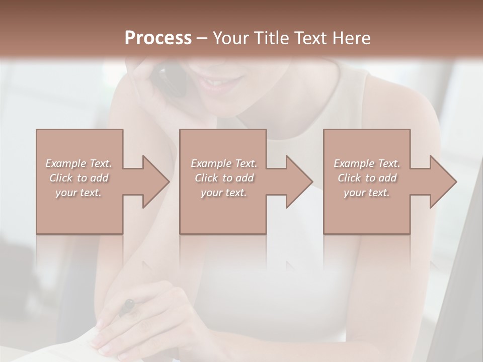 Cellphone Sitting Indoors PowerPoint Template