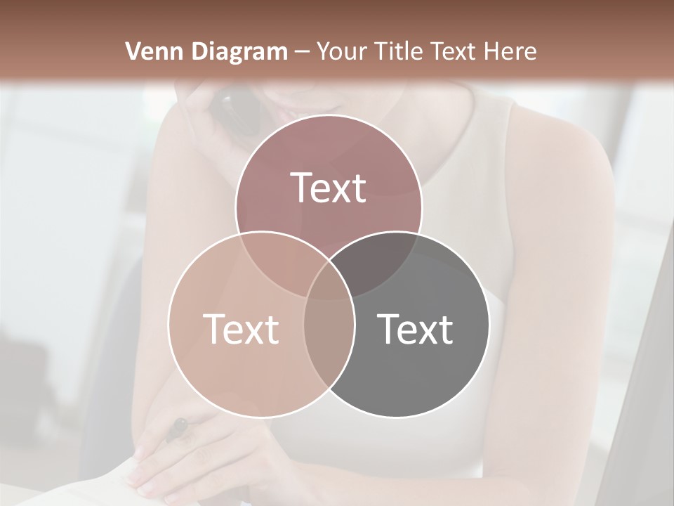 Cellphone Sitting Indoors PowerPoint Template