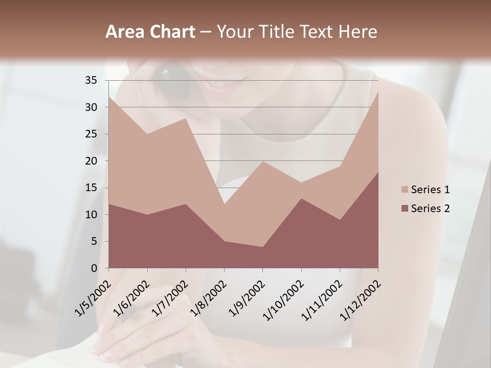 Cellphone Sitting Indoors PowerPoint Template