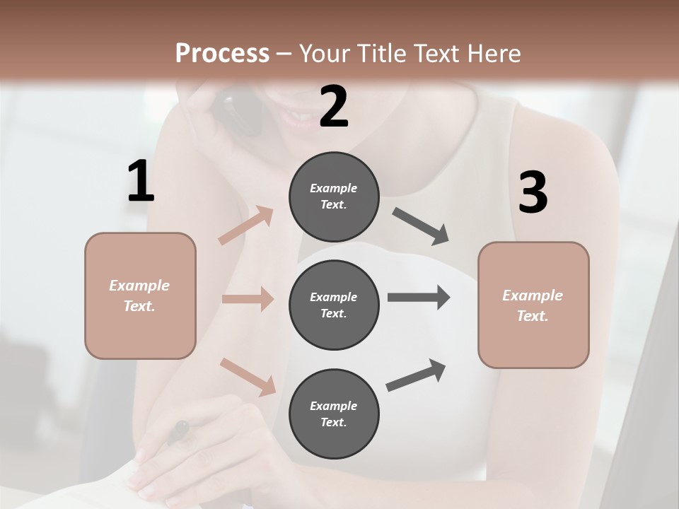 Cellphone Sitting Indoors PowerPoint Template