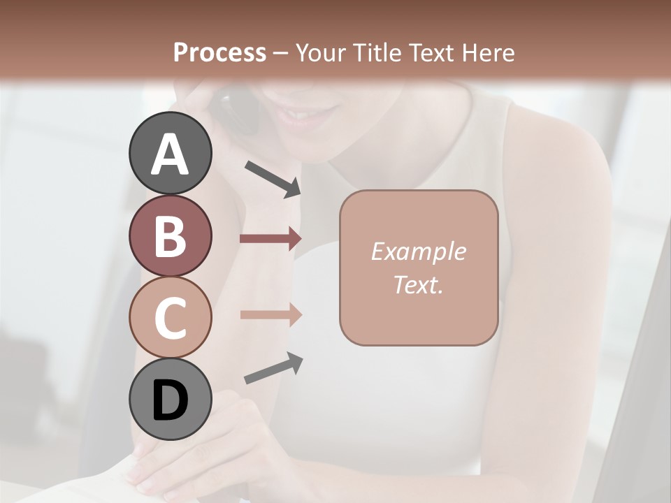 Cellphone Sitting Indoors PowerPoint Template