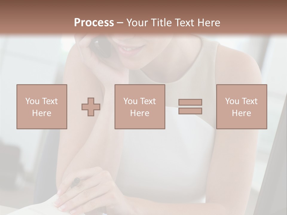 Cellphone Sitting Indoors PowerPoint Template