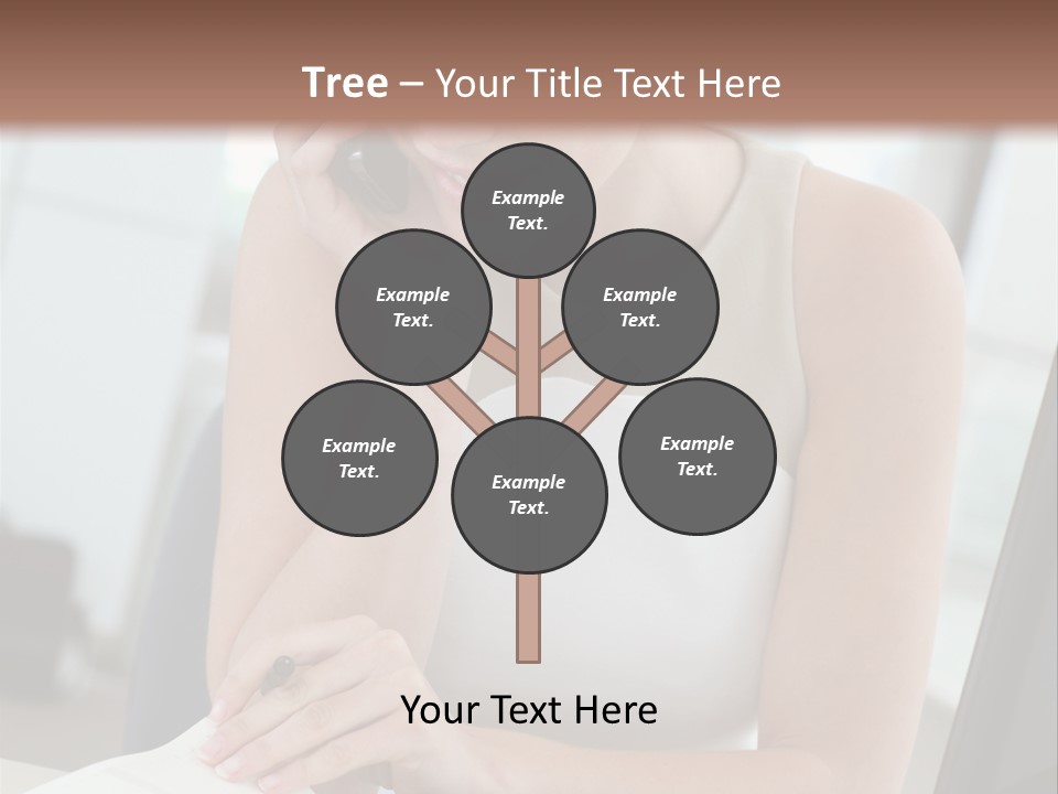 Cellphone Sitting Indoors PowerPoint Template