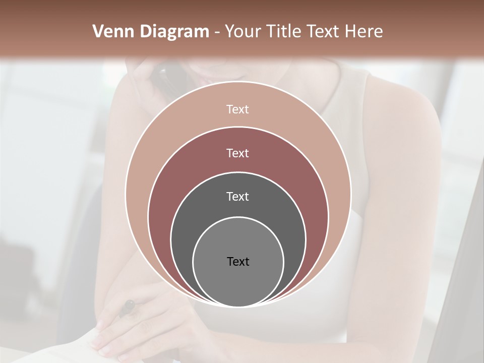 Cellphone Sitting Indoors PowerPoint Template