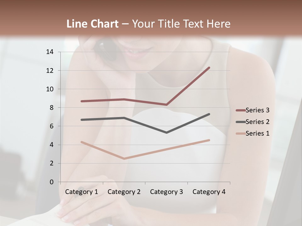 Cellphone Sitting Indoors PowerPoint Template