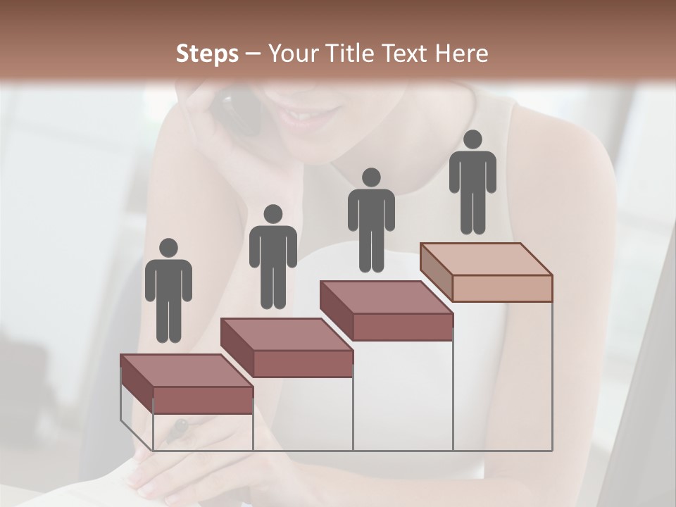 Cellphone Sitting Indoors PowerPoint Template