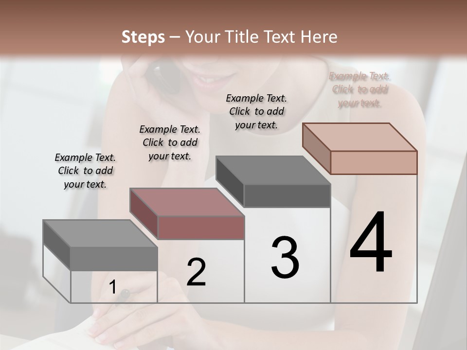 Cellphone Sitting Indoors PowerPoint Template