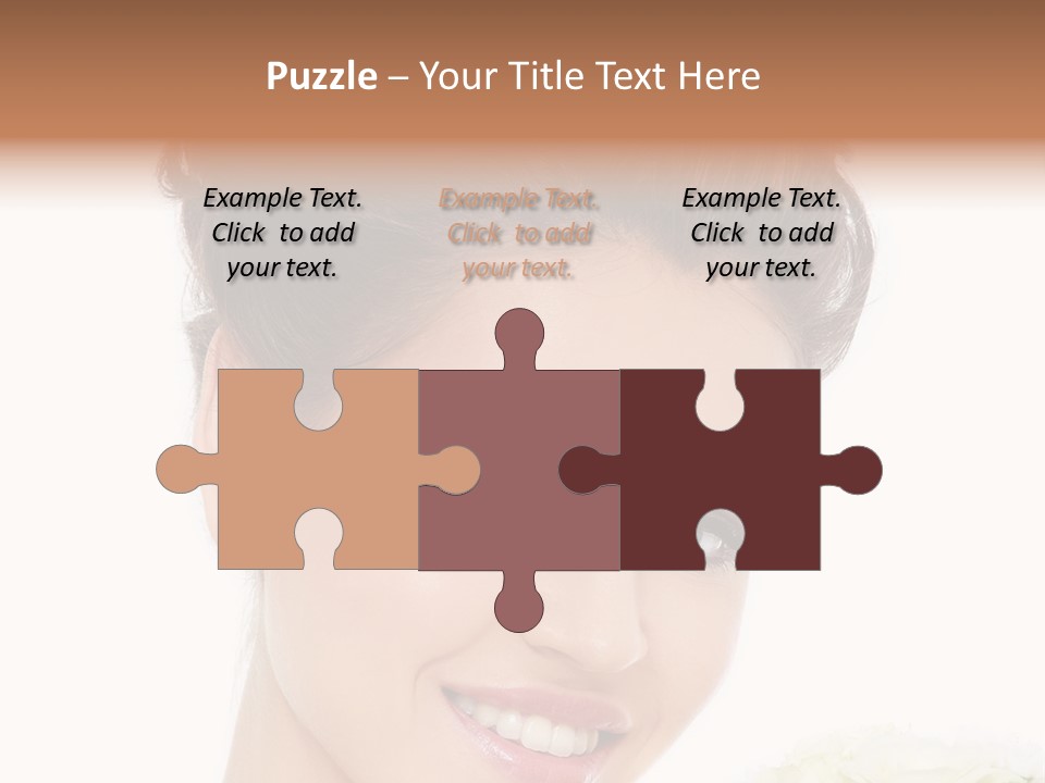 A Beautiful Woman With A Flower In Her Hand PowerPoint Template