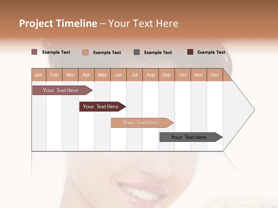 A Beautiful Woman With A Flower In Her Hand PowerPoint Template