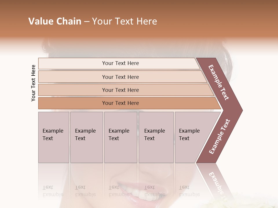 A Beautiful Woman With A Flower In Her Hand PowerPoint Template