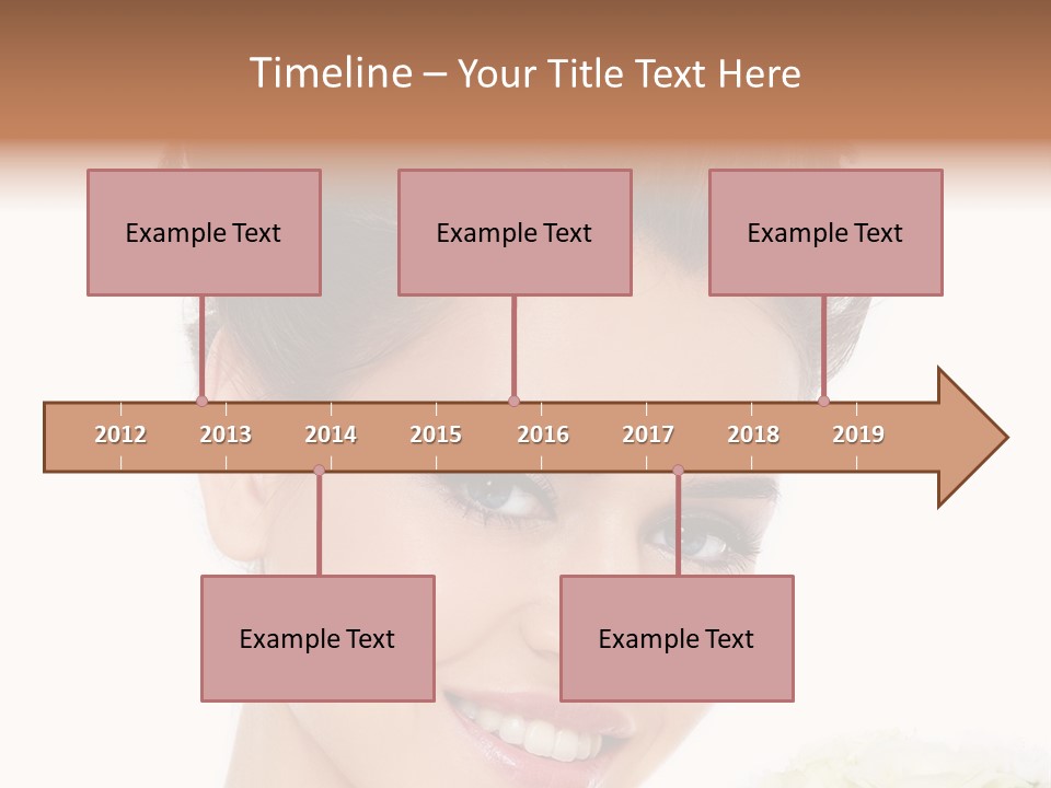 A Beautiful Woman With A Flower In Her Hand PowerPoint Template