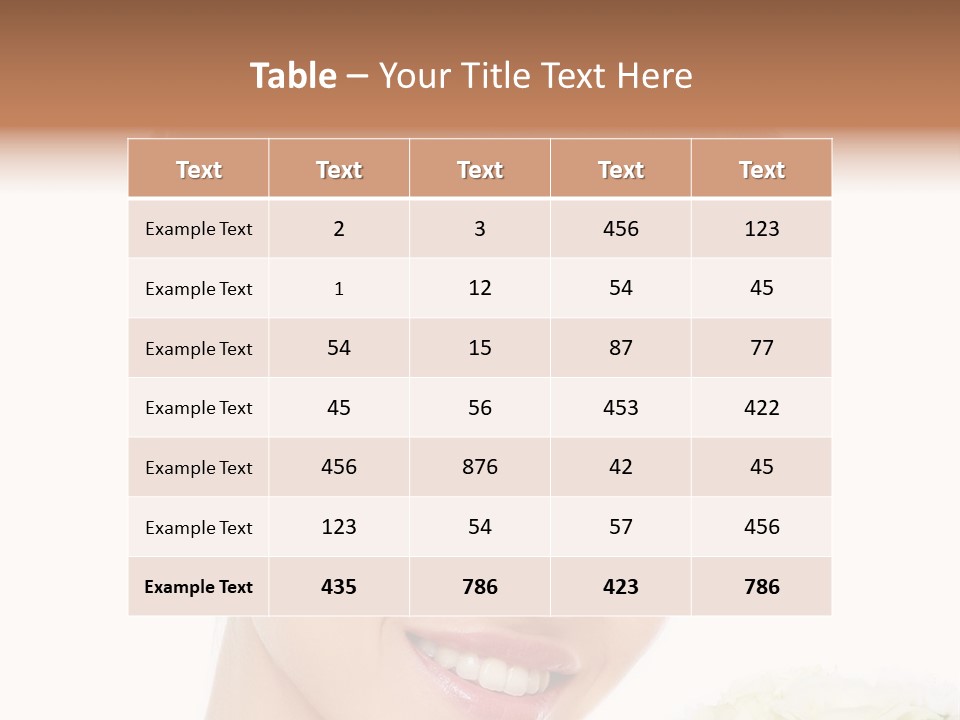 A Beautiful Woman With A Flower In Her Hand PowerPoint Template